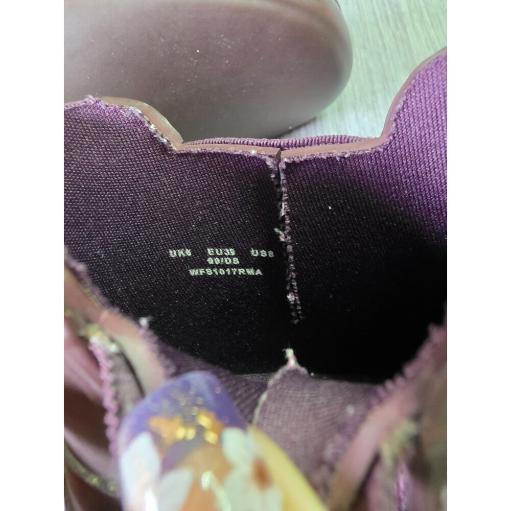 Hunter Original Chelsea Women’s Waterproof Purple Rubber Ankle Boots US 8 EU 39 - Picture 3 of 5